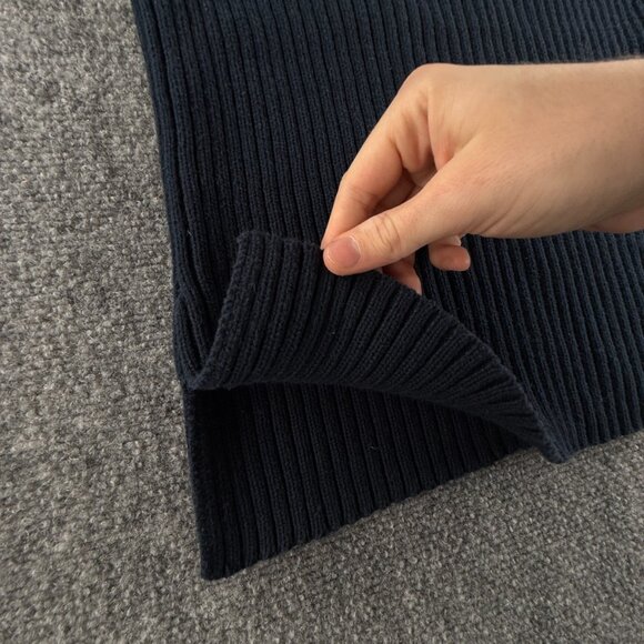 Polo Jeans Ralph Lauren Women Flag Sweater Rib Knit Large Short Sleeve Blue Red - Picture 13 of 13